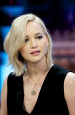 JENNIFER LAWRENCE at El Hormiguero TV Show in Madrid 11/26/2015