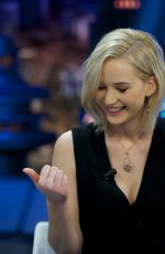 JENNIFER LAWRENCE at El Hormiguero TV Show in Madrid 11/26/2015