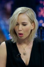 JENNIFER LAWRENCE at El Hormiguero TV Show in Madrid 11/26/2015