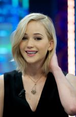 JENNIFER LAWRENCE at El Hormiguero TV Show in Madrid 11/26/2015