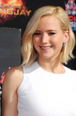 JENNIFER LAWRENCE at The Hunger Games: Mockingjay, Part 2 Handprint Ceremony in Hollywood