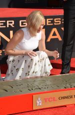 JENNIFER LAWRENCE at The Hunger Games: Mockingjay, Part 2 Handprint Ceremony in Hollywood