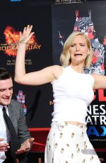 JENNIFER LAWRENCE at The Hunger Games: Mockingjay, Part 2 Handprint Ceremony in Hollywood