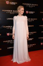 JENNIFER LAWRENCE at The Hunger Games: Mockingjay, Part 2 Premiere in Paris 11/09/2015