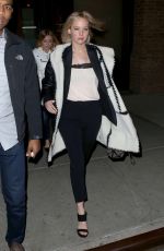 JENNIFER LAWRENCE Heading to Hamilton on Broadway 11/29/2015