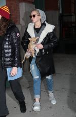 JENNIFER LAWRENCE Out with Her Dog in New York 11/25/2015