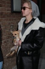 JENNIFER LAWRENCE Out with Her Dog in New York 11/25/2015
