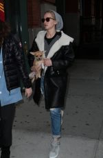 JENNIFER LAWRENCE Out with Her Dog in New York 11/25/2015