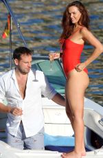 JENNIFER METCALFE in Wwimsuit at a Boat in Spain 11/05/2015