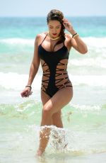 JENNIFER NICOLE LEE at a Beach in Miami 11/05/2015