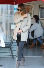 JESSICA ALBA Leaves a Birthday Party at Petrossian in West Hollywood 11/29/2015