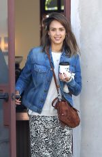 JESSICA ALBA Out for a Morning Coffee in Los Angeles 11/17/2015