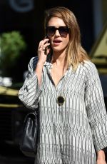 JESSICA ALBA Out for Breakfast in Los Angeles 11/01/2015