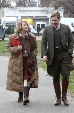 JESSICA CHASTAIN on the Set of Zookeeper