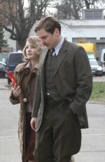 JESSICA CHASTAIN on the Set of Zookeeper