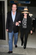 JOAN COLLINS at Los Angeles International Airport 11/05/2015