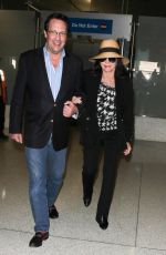 JOAN COLLINS at Los Angeles International Airport 11/05/2015