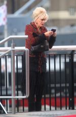 JOANNA LUMLEY on the Set of Absolutely Fabulous in London 11/09/2015