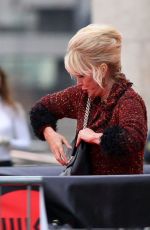 JOANNA LUMLEY on the Set of Absolutely Fabulous in London 11/09/2015