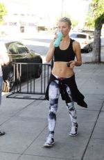 JULIANNE HOUGH in Sports Bra Leaves a Gym in Los Angeles 11/01/2015