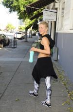 JULIANNE HOUGH in Sports Bra Leaves a Gym in Los Angeles 11/01/2015