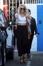 JULIANNE HOUGH Leaves DWTS Rehesal in Los Angeles 11/19/2015