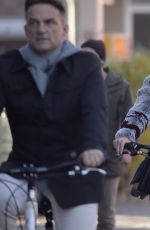 JULIANNE MOORE and ELIZABETH BANKS Take Ride on Bicycle 11/03/2015