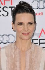 JULIETTE BINOCHE at 33 Premiere at 2015 AFI Fest in Hollywood 11/09/2015