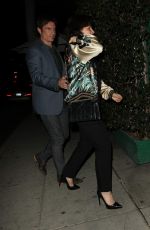 JULIETTE BINOCHE at Mr Chow Restaurant in Beverly Hills 11/10/2015