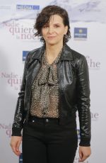 JULIETTE BINOCHE at Nadie Quiere La Noche Photocall 11/02/2015
