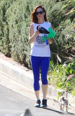 JULIETTE LEWSI Walks Her Doug Out in Los Angeles 11/12/2015