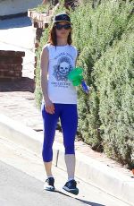JULIETTE LEWSI Walks Her Doug Out in Los Angeles 11/12/2015