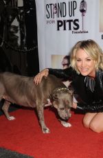 KALEY CUOCO at Stand Up for Pits Comedy Benefit in Hollywood 11/08/2015