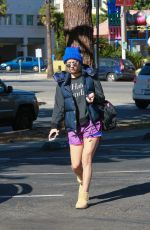 KALEY CUOCO in Shorts Out in Los Angeles 11/16/2015