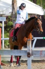 KALEY CUOCO Riding Horse at Flintridge Riding Club in Los Angeles 11/27/2015