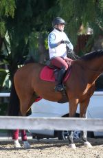 KALEY CUOCO Riding Horse at Flintridge Riding Club in Los Angeles 11/27/2015
