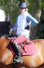 KALEY CUOCO Riding Horse at Flintridge Riding Club in Los Angeles 11/27/2015