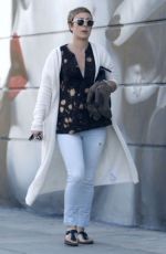 KALEY CUOCO With Short Hair Leaves a Salon in West Hollywood 11/07/2015