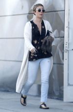 KALEY CUOCO With Short Hair Leaves a Salon in West Hollywood 11/07/2015