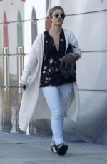 KALEY CUOCO With Short Hair Leaves a Salon in West Hollywood 11/07/2015