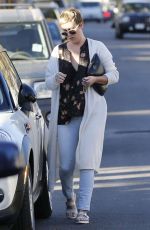 KALEY CUOCO With Short Hair Leaves a Salon in West Hollywood 11/07/2015