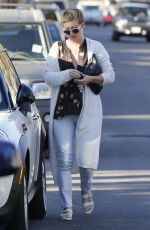 KALEY CUOCO With Short Hair Leaves a Salon in West Hollywood 11/07/2015