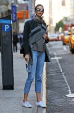 KARLIE KLOSS Out and About in New York 11/04/2015