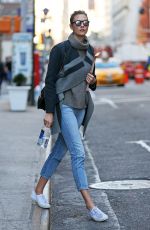 KARLIE KLOSS Out and About in New York 11/04/2015