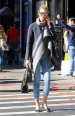 KARLIE KLOSS Out and About in New York 11/04/2015