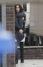 KATE BECKINSALE on the Set of Underworld 5 Movie in Prague 11/27/2015