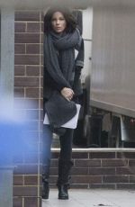KATE BECKINSALE on the Set of Underworld 5 Movie in Prague 11/27/2015