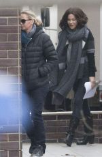 KATE BECKINSALE on the Set of Underworld 5 Movie in Prague 11/27/2015