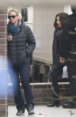 KATE BECKINSALE on the Set of Underworld 5 Movie in Prague 11/27/2015