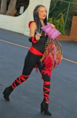 KATE HUDSON Arrives at a Halloween Party in Malibu 10/31/2015